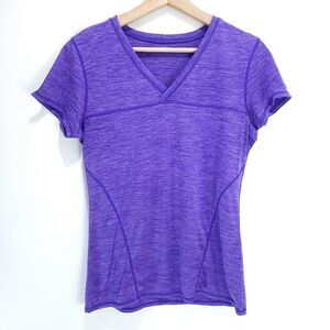 "Head" Dri-Fit Purple Athletic Performance Moisture Wicking Top